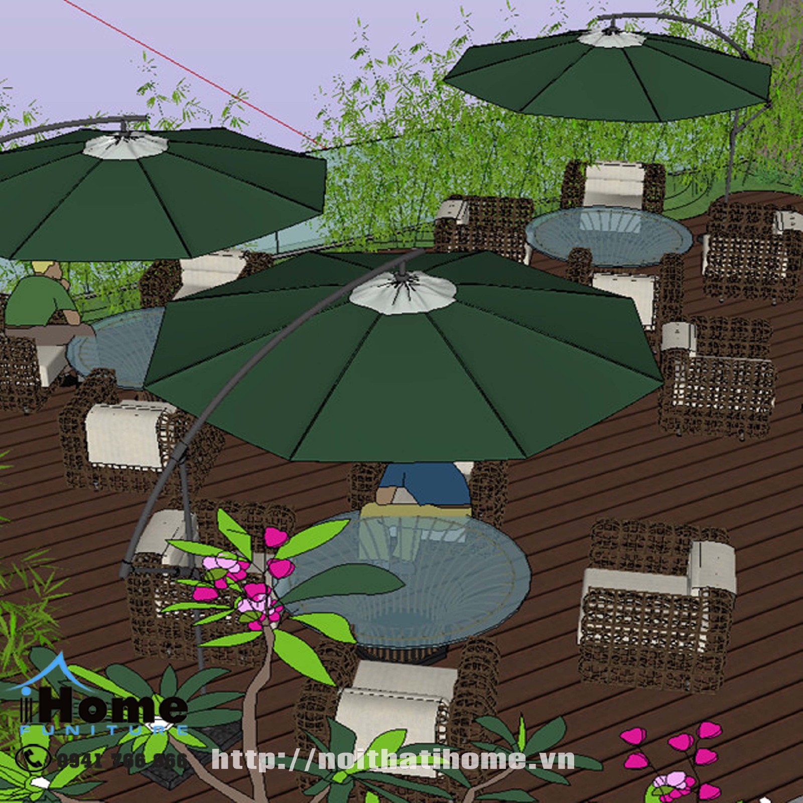 Thiết kế quán cafe sân vườn Hải Phòng