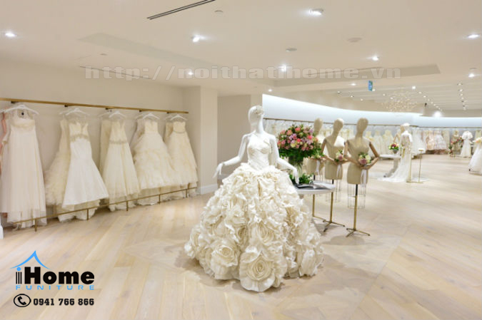 thiết kế cửa hàng thời trang áo cưới ở tại hải phòng