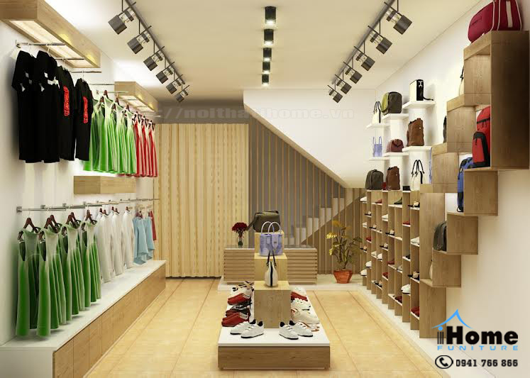 thiết kế nội thất shop – cửa hàng thời trang ở tại Hải Phòng
