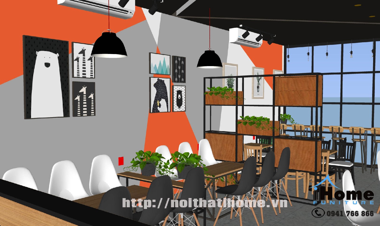 Thiết kế quán cafe đẹp Hải Phòng