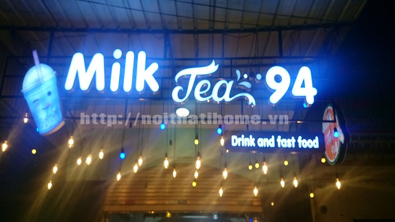 thiết kế quán trà sữa tại Hải Phòng