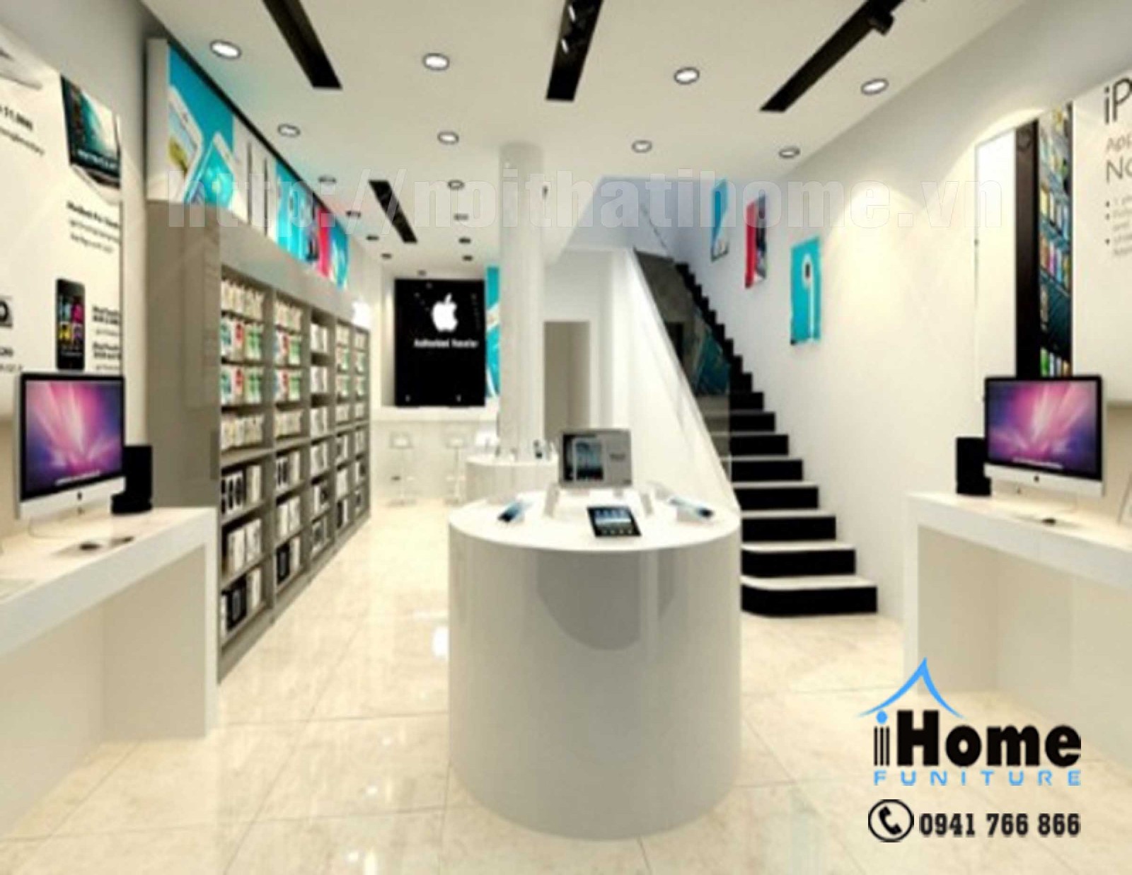 Thiết kế Shop - Cửa hàng máy tính điện thoại ở tại Hải Phòng